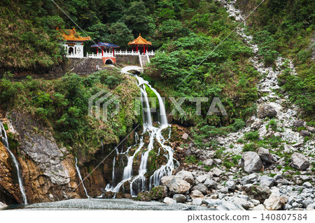 Changchun Shrine Waterfall in Taiwan Changchun Shrine Waterfall in Taiwan 140807584