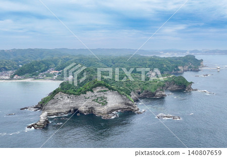 Aerial photography of Ubara Ideal Village in Chiba Prefecture captured by drone in Katsuura City. Aerial photography of Ubara Ideal Village in Chiba Prefecture captured by drone in Katsuura City. 140807659
