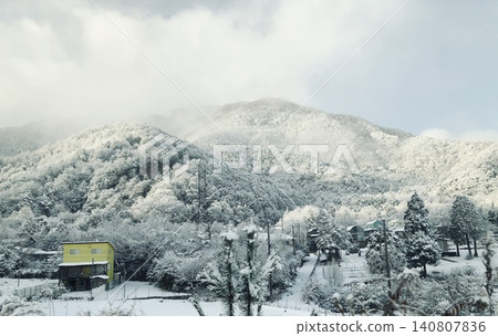 Winter snowscape forest Winter snowscape forest 140807836