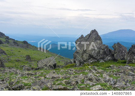 Mountains in the north of Russia. Sverdlovsk Oblast. Mountains in the north of Russia. Sverdlovsk Oblast. 140807865
