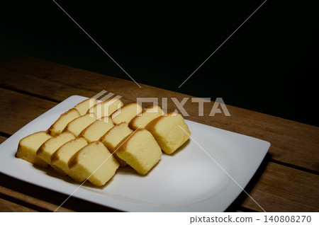 lot of soft sponge cake in white dish for party lot of soft sponge cake in white dish for party 140808270