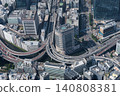 2026年春季，在首都高速公路改建為地下隧道之前，江戶橋樞紐和日本橋地區的鳥瞰圖。 140808381