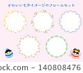 Tanabata motif round frame set 140808476