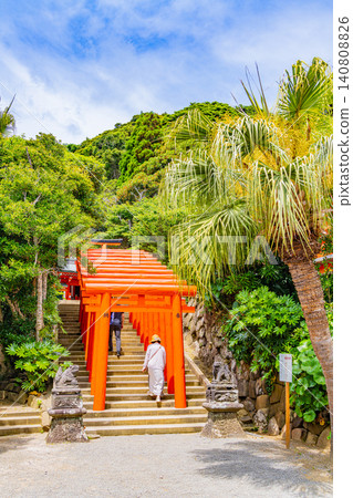 【宮崎縣】晴空下的宇都神社及其參道 【宮崎縣】晴空下的宇都神社及其參道 140808826