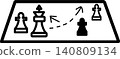 Strategy, Tactics, Chess, Icons, Illustrations 140809134