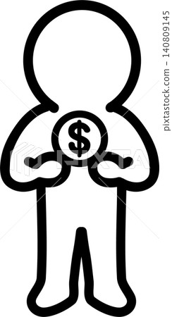 Business pictograms: budget, coins, funds, icons, illustrations. Business pictograms: budget, coins, funds, icons, illustrations. 140809145