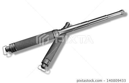 Night stick (special baton: night stick) on white background Night stick (special baton: night stick) on white background 140809433