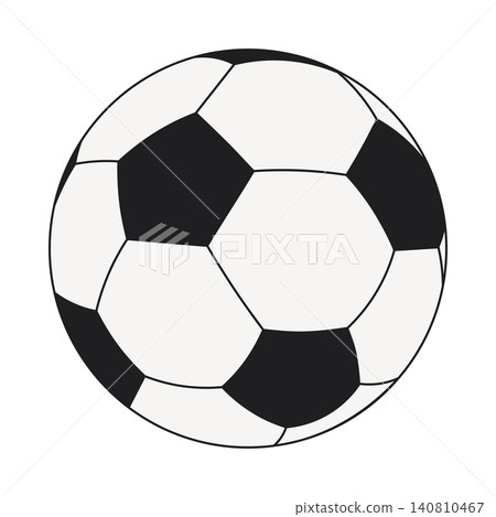 Soccer ball isolated on transparent background. Classic football icon. PNG. Vector Soccer ball isolated on transparent background. Classic football icon. PNG. Vector 140810467