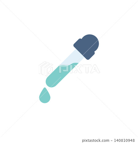 Dropper tool icon for color sampling feature in application. Eye dropper symbol for graphic design or image editing software. Icon design flat style Dropper tool icon for color sampling feature in application. Eye dropper symbol for graphic design or image editing software. Icon design flat style 140810948