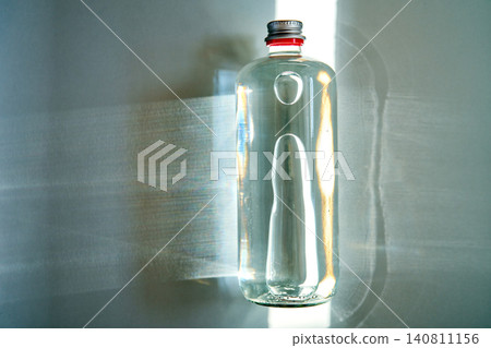 Functional water bottle showing healthy liquid hydration Functional water bottle showing healthy liquid hydration 140811156