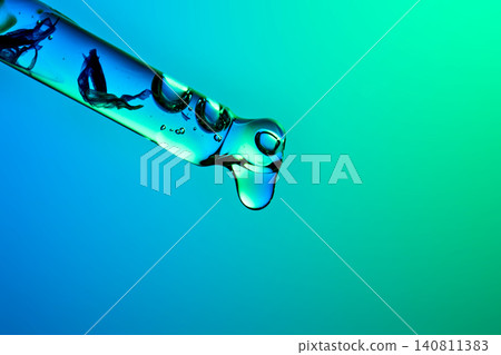 Dropper dispensing advanced peptide serum for biotech skincare Dropper dispensing advanced peptide serum for biotech skincare 140811383