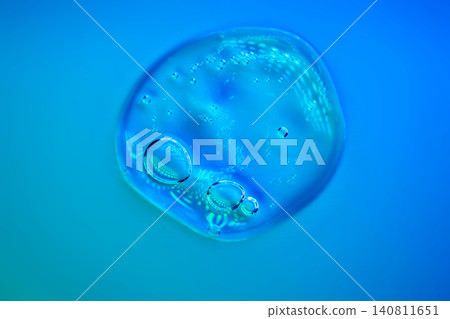 Blue cosmetic gel drop with advanced beauty actives Blue cosmetic gel drop with advanced beauty actives 140811651