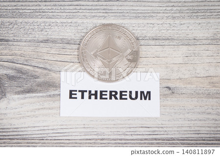 Ethereum coin. Cryptocurrency. International network payment. Finance concept Ethereum coin. Cryptocurrency. International network payment. Finance concept 140811897