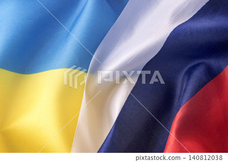 Flags of Ukraine and Russia Flags of Ukraine and Russia 140812038