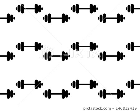 Dumbbell repetition pattern background - Fitness/strength training image Dumbbell repetition pattern background - Fitness/strength training image 140812419
