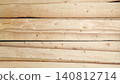 light wooden boards without bark stacked horizontally close up 140812714