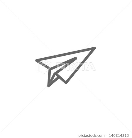 紙飛機的簡單線條插畫/圖示素材 紙飛機的簡單線條插畫/圖示素材 140814213