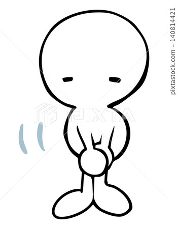 Stick figure bowing Stick figure bowing 140814421