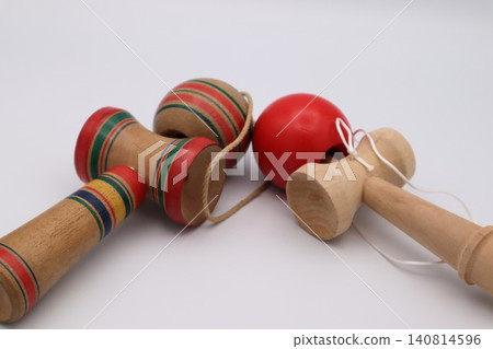 A close-up of Japanese kendama A close-up of Japanese kendama 140814596