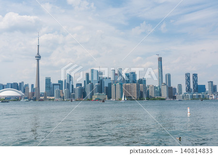 Toronto cityscape as seen from Toronto Island 140814833