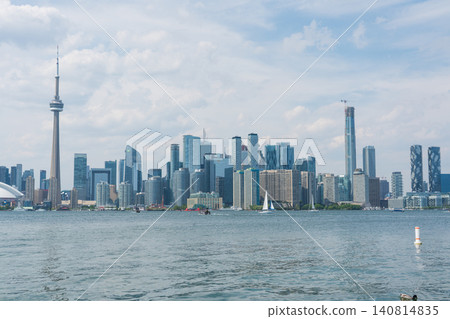 Toronto cityscape as seen from Toronto Island 140814835
