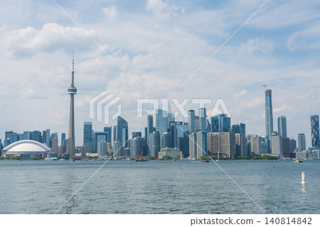 Toronto cityscape as seen from Toronto Island 140814842
