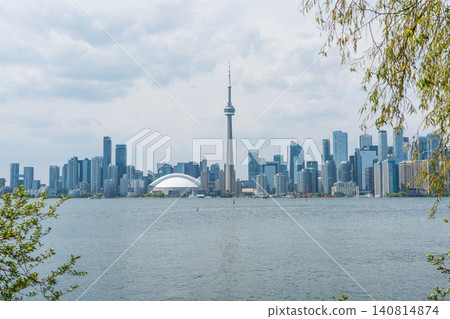從多倫多島看到的多倫多城市景觀 從多倫多島看到的多倫多城市景觀 140814874