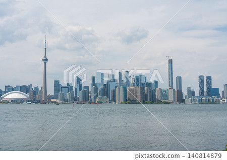 Toronto cityscape as seen from Toronto Island 140814879