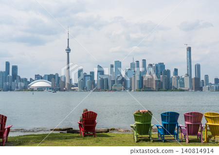 Toronto cityscape as seen from Toronto Island 140814914