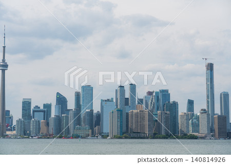 Toronto cityscape as seen from Toronto Island 140814926