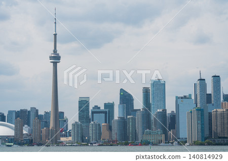 Toronto cityscape as seen from Toronto Island 140814929