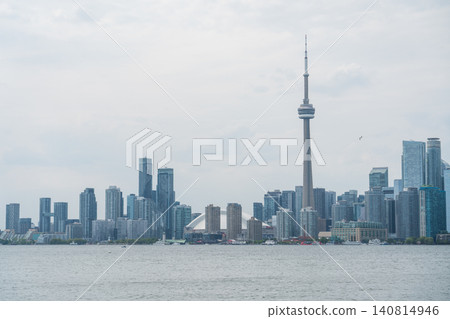 Toronto cityscape as seen from Toronto Island 140814946