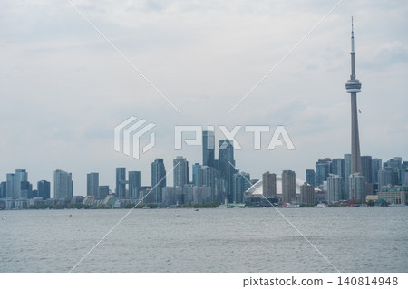 Toronto cityscape as seen from Toronto Island 140814948