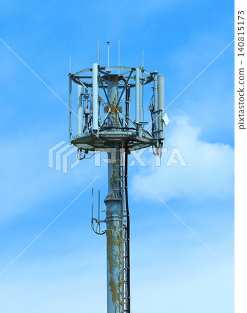 Communication image: Platinum band (Radio tower: base station) Communication image: Platinum band (Radio tower: base station) 140815173