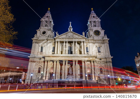Night view of Saint Paul's Cathedral Night view of Saint Paul's Cathedral 140815670