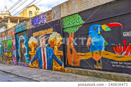Rio de Janeiro Brazil City Street Art Graffiti and Paintings. Rio de Janeiro Brazil City Street Art Graffiti and Paintings. 140816471