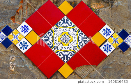 Escadaria Selaron stairs staircase mosaic tiles Rio de Janeiro Brazil. Escadaria Selaron stairs staircase mosaic tiles Rio de Janeiro Brazil. 140816483
