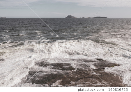 Ipanema Beach Water Waves and Rocks Rio de Janeiro Brazil. Ipanema Beach Water Waves and Rocks Rio de Janeiro Brazil. 140816723