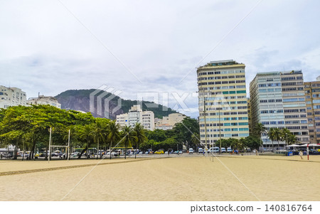 Copacabana Beach Tropical Paradise and City Skyline Rio de Janeiro Brazil. Copacabana Beach Tropical Paradise and City Skyline Rio de Janeiro Brazil. 140816764