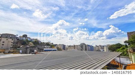 Rio de Janeiro Brazil City Buildings Cityscape and Mountain Panorama. Rio de Janeiro Brazil City Buildings Cityscape and Mountain Panorama. 140816795