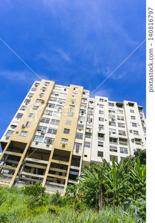 Rio de Janeiro Brazil Santa Teresa Cityscape Buildings Skyline Panorama. 140816797