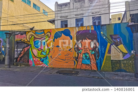 Rio de Janeiro Brazil City Street Art Graffiti and Paintings. Rio de Janeiro Brazil City Street Art Graffiti and Paintings. 140816801