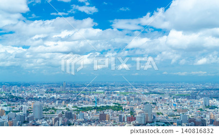 Tokyo scenery in the summer sky Tokyo scenery in the summer sky 140816832