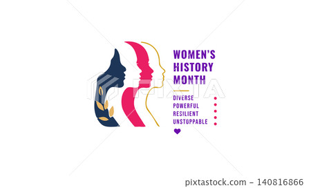Womens History Month Empowerment Face Design Womens History Month Empowerment Face Design 140816866