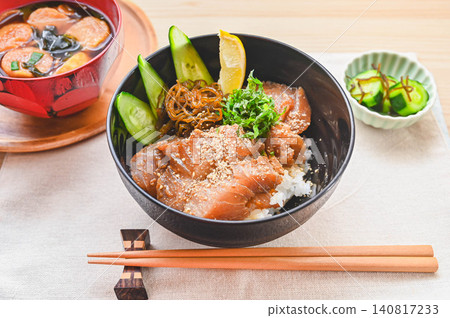 Pickled bowl of bincho tuna Pickled bowl of bincho tuna 140817233