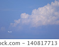 An airplane approaching with towering cumulonimbus clouds in the background. An airplane approaching with towering cumulonimbus clouds in the background. 140817713
