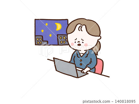 一位女士儘管筋疲力盡,仍然在電腦前加班加點工作,直到天黑才肯罷休。 一位女士儘管筋疲力盡,仍然在電腦前加班加點工作,直到天黑才肯罷休。 140818095