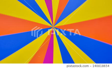 Bright rotating multicolored stripes on the wheel. Vibrant Radial Pattern with Bright Color. Bright rotating multicolored stripes on the wheel. Vibrant Radial Pattern with Bright Color. 140818654