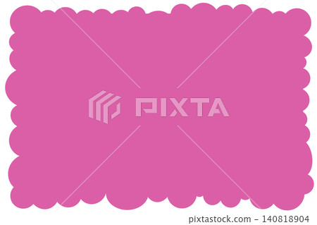 Pink fluffy frame 140818904