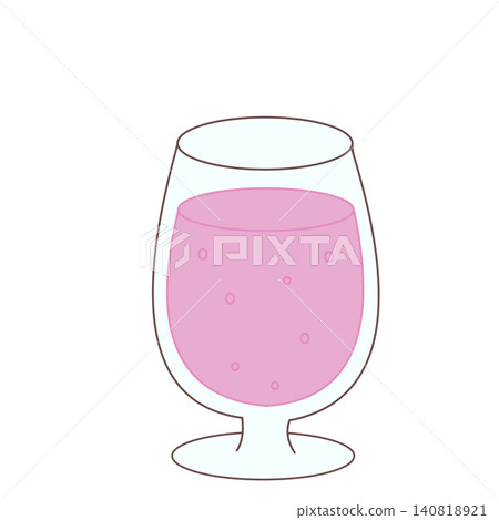 Pink soda drink 140818921